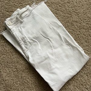 wide leg zara jeans/white